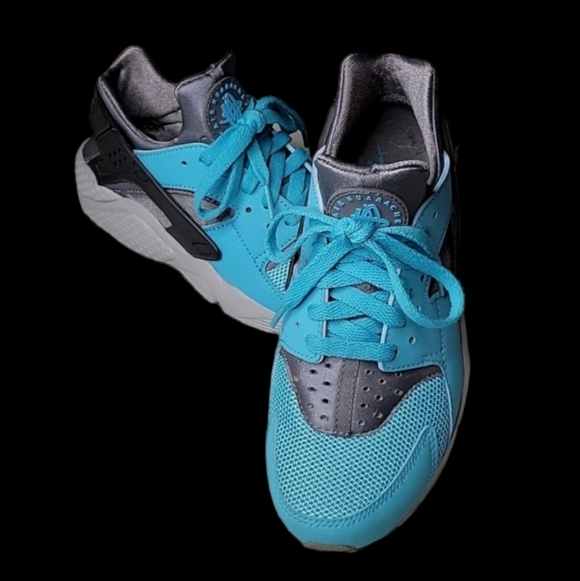 Nike Other - 🔥 Custom Men's Nike Air Huarache Sneakers, Size 6.5, Sky Blue, Gray & Silver 🔥